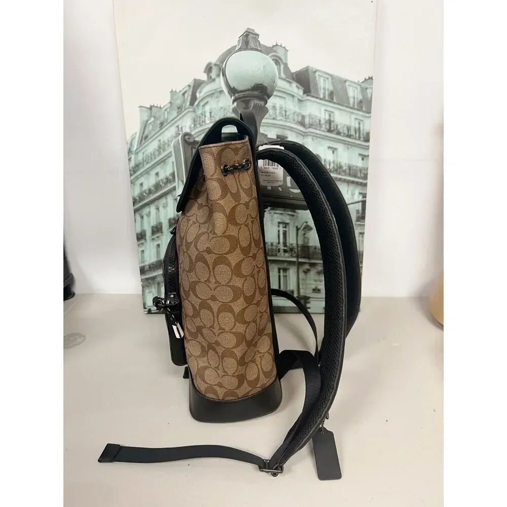 Coach C2949 Turner Backpack In Blocked Signature Canvas